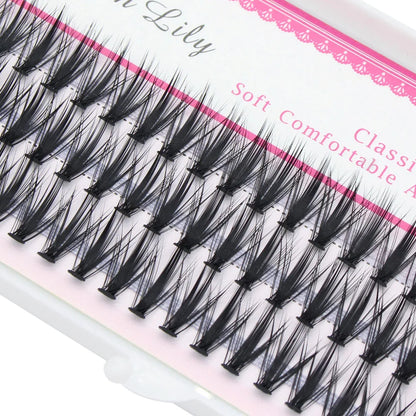 Russian Volume False Eyelashes 30D Mink Eyelash Extension Natural C/D/DD Curly Mixed Length Makeup False Eyelashes Cilia