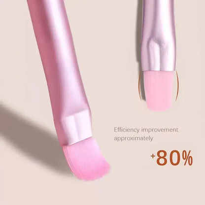 2-pack/pink round head/green flat head, high-end specialized nail salon phototherapy pen, evenly coated with glue and molded in
