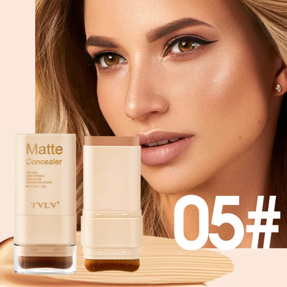 Eraser Concealer Double-Head Foundation Stick, Nine-color Waterproof Non-Gluggy Solid Foundation Cream