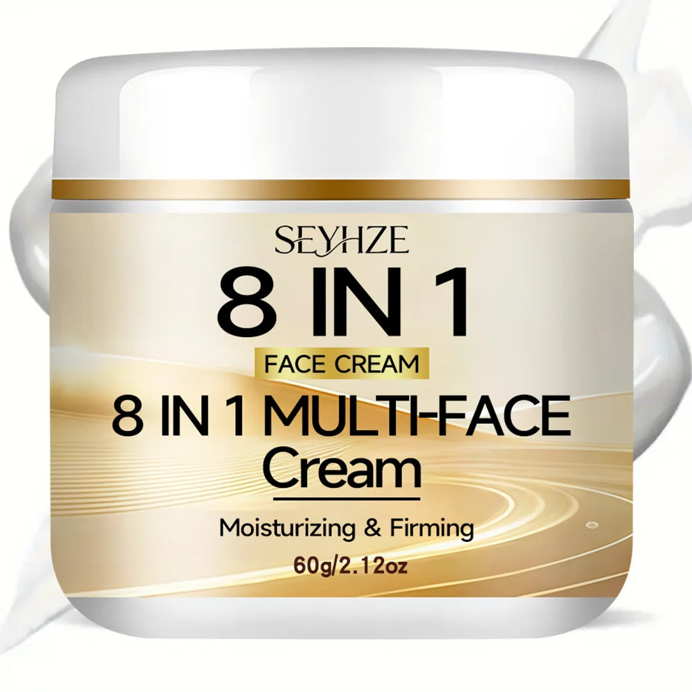 SEYHZE 8-in-1 Multi-Effect Moisturizing Tightening Cream with Ceramides Collagen Niacinamide Retinol Vitamin C Brightening Firmi