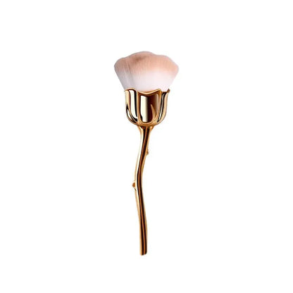 Rose-shaped Manicure With Nail Brush Art Brush Nail Accessories Tool Popular Round Makeup Polishing Dust Removal Brush