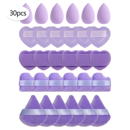 15/30/60 Mini Makeup Sponge Powder Puff Beauty Sponge for Makeup Concealer Liquid Foundation Face Cosmetic Puff Makeup Sponge