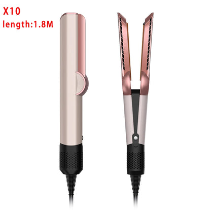 2 IN 1 Professional Hair Straightener & Hair Dryer Heat-Up Hair Flat Iron, Negative Ion Iron Long-Lasting Styling Tool 1.8M