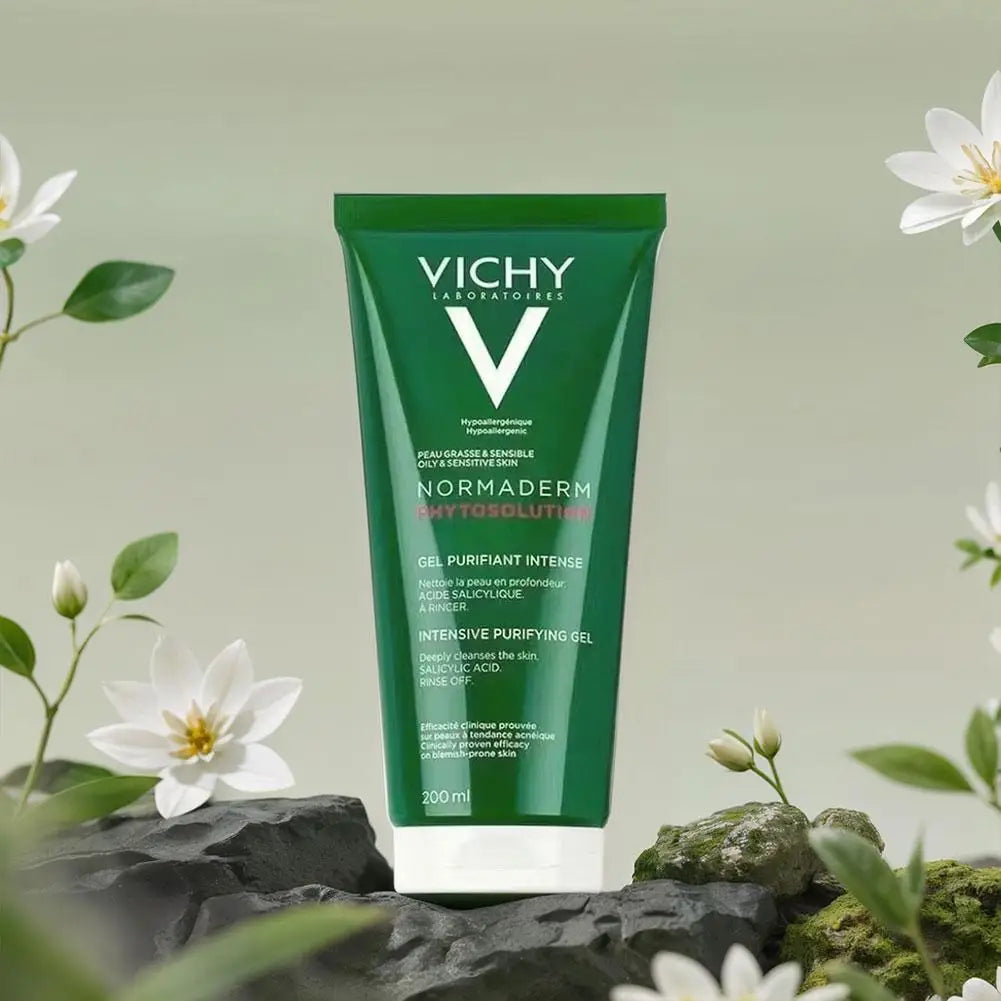 Vichy Green Anti-acne Gel Cleansing Pores Brightens Skin Long-lasting Moisturizing Improvement Skin Anti-acne Purification Gel