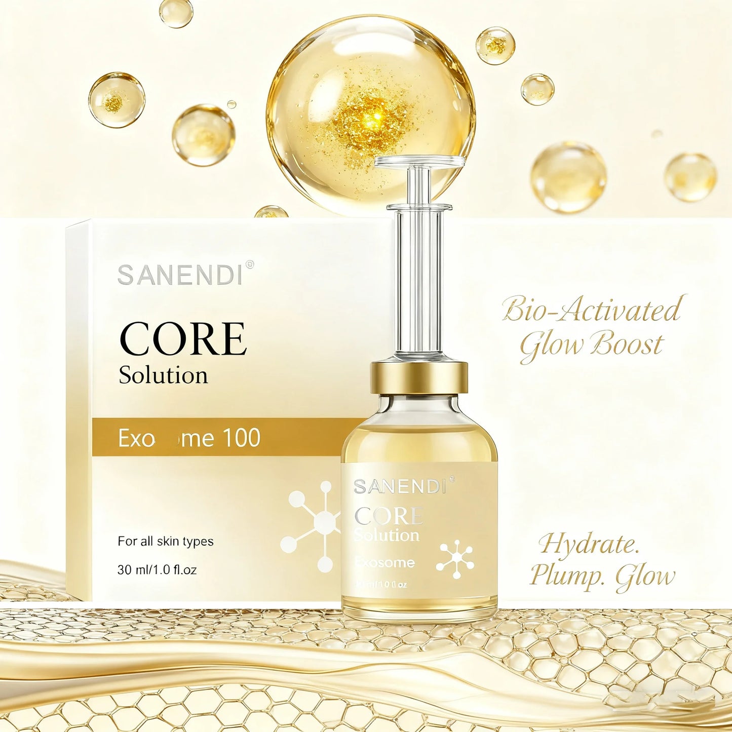 Sanendi CORE Vitamin K Hyaluronic Acid Stem Cells Dr.Pen Serum for Facial Peptide Skinbooster Repair Lines Fade