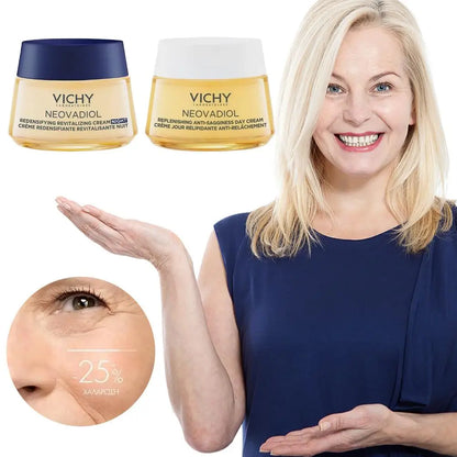VICHY Menopause Night Cream Day Cream Effective Facial Firming Deep Moisturizing Nourishing Reduce Fine Lines Face Skin Care