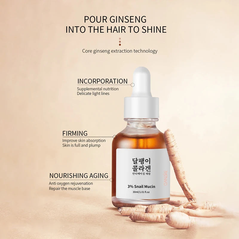 3% Snail Mucin Serum 60% Propolis Nourish Repair Peak Lightweight Moisturizer Non-greasy Skin Essence Revitalizing Facial Serum