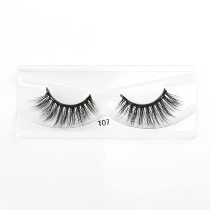 Hot 1/3Pairs Magnetic Eyelashes Soft False Lashes Repeated Use Mink Lashes Waterproof Liquid Eyeliner Tweezer Eyelash Makeup Set