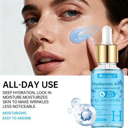 SUYARUN 24H Hydrating Serum ACHS 4-Piece Set – All-Day Moisturizing Facial Essence with Hyaluronic Acid & Vitamins | Anti-Aging