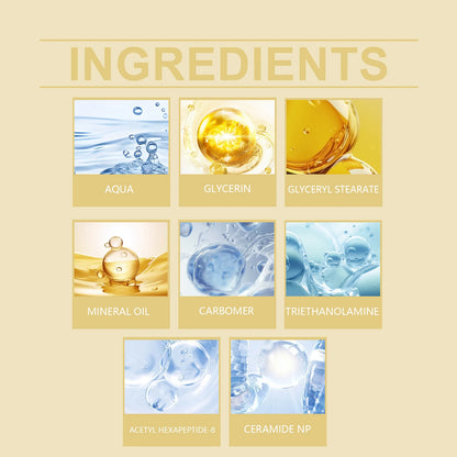 AH-8 Firming Neck Cream Moisturizer Anti Aging Smoothing Wrinkles Electric Massage Polypeptide Eye Cream Eye & Neck Skincare Set