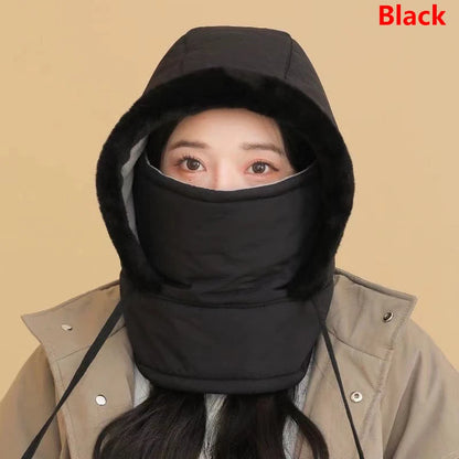 Unisex Down Cotton Women Men Balaclava Winter Hat Beanies Warmer Windproof Full Face Mask Caps Outdoor Bonnets Thickened Scarves