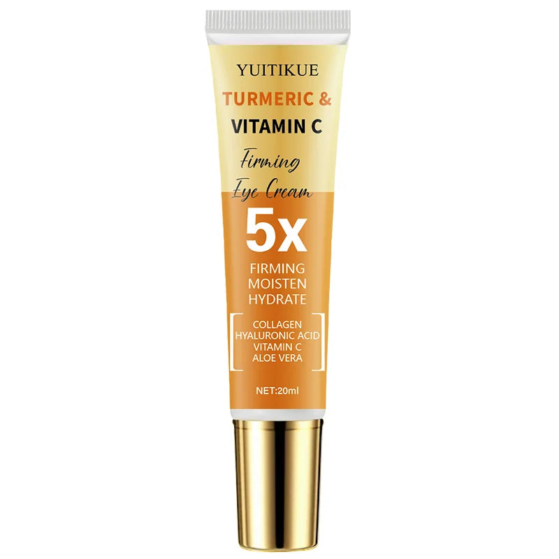 Turmeric & Vitamin C Firming Eye Cream 20ml - 5X Tightening, 30% Turmeric, Moisturizes & Smooths Eye Area