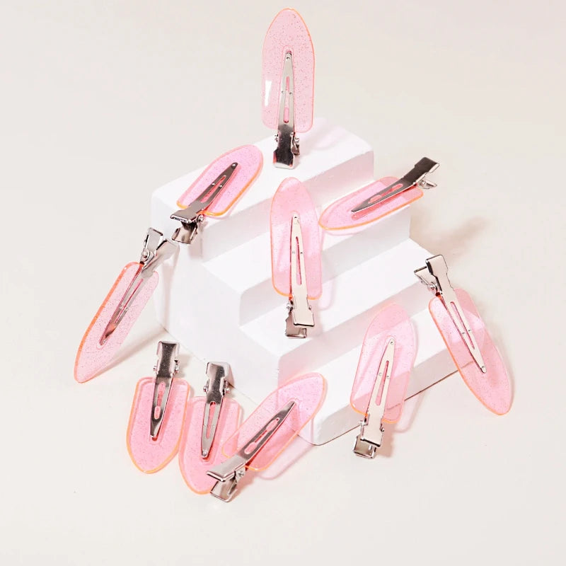 10-50pcs seamless fashion girl transparent hair clips makeup facial accessory clips styling hair clips Special for real hair wig
