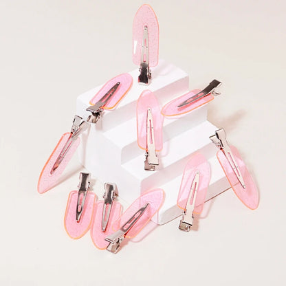 10-50pcs seamless fashion girl transparent hair clips makeup facial accessory clips styling hair clips Special for real hair wig