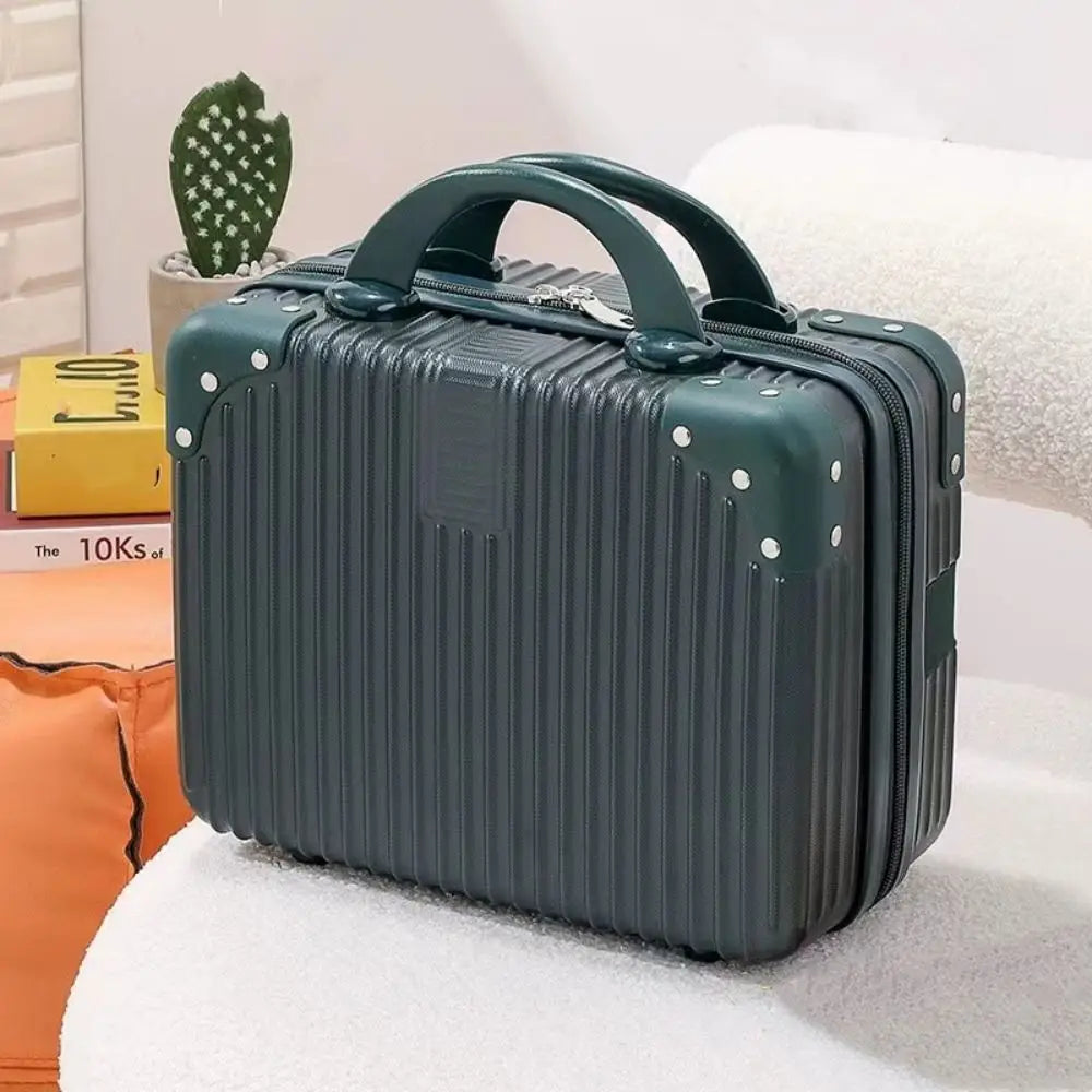 14 inch Lightweight Mini Travel Suitcase Cosmetic Box Waterproof Hand Luggage Organizer Makeup Case Protable Small Boarding Case