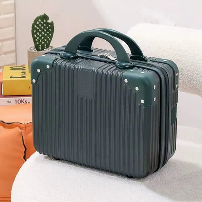 14 inch Lightweight Mini Travel Suitcase Cosmetic Box Waterproof Hand Luggage Organizer Makeup Case Protable Small Boarding Case