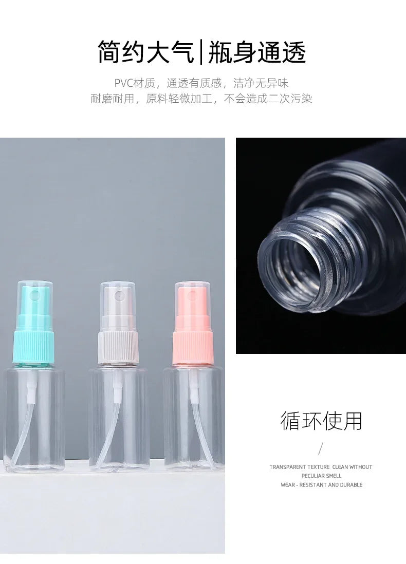 8 Piece Set Beauty Skincare Travel Bottles Perfume Spray Bottle Shampoo Facial Cleanser Lotion Bottle Eye Face Cream Boxes
