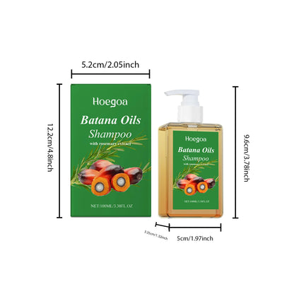 Batana Oil Shampoo Hair Strengthens Anti Loss Restore Damaged Split Hair Scalp Cleansing Dandruff Control Hair Growth Shampoo