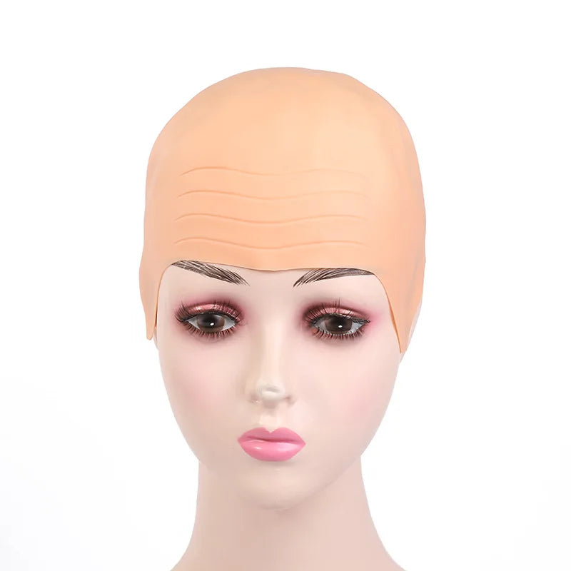 Syhood Halloween Bald Cap Makeup Latex BaldHead Wig Caps Bald Hat Cosplay Costume for Adults