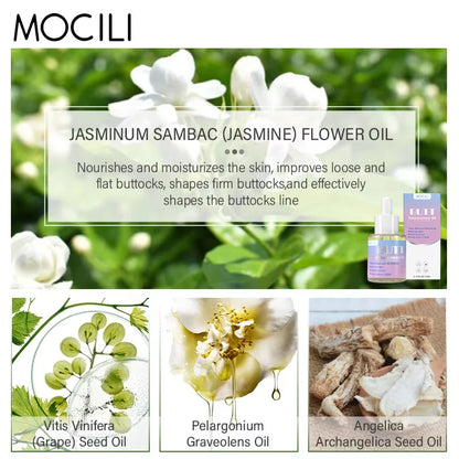 Sexy Butt-Lifting Essential Oil Jasmine Lifting Firming Skin Increase Hips Improve Sagging Body Massage Private Care Up 32ml