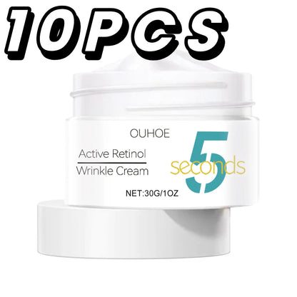 5 Seconds Instant Remove Wrinkles Cream Retinol Anti Aging Firming Moisturizing Tightens Improves Edema Facial Skincare Cream
