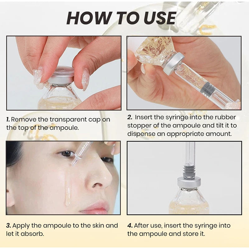 PDRN & Collagen Stem Cell Ampoule Deep Hydration Smooth Skin Enhance Skin Elasticity Nourishing Firming Facial Serum