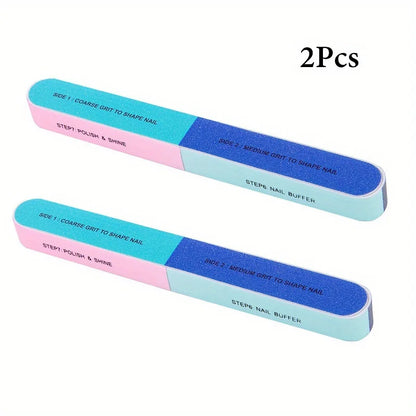 1/2/3/5Pcs/Set 7 Sides Nail Buffers Files Professional Polisher For Art Manicure Polishing Block Buffing Accessories Cream Tools