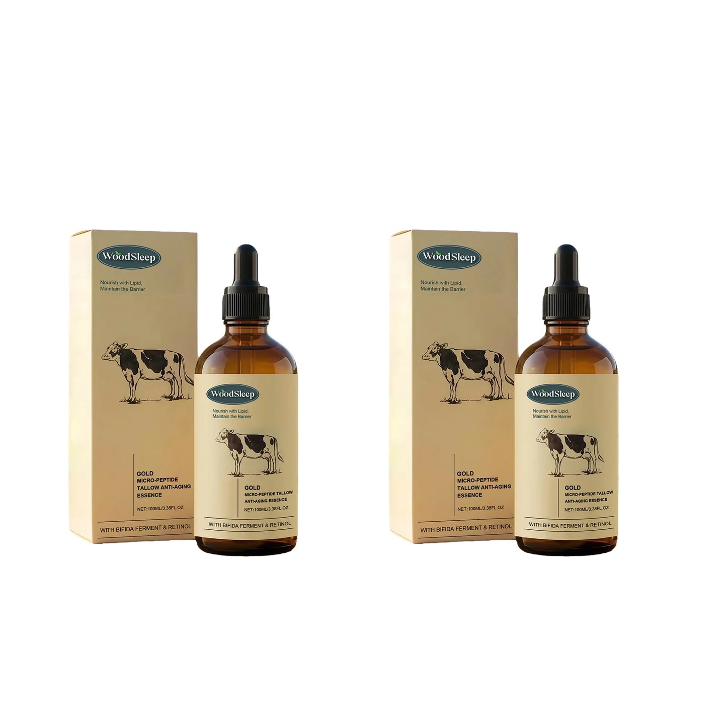 Beef Tallow Nourishing Serum Repair Dry Skin Soothing Brightening Glowing Fade Fine Lines Soft Rejuvenation Hydrating Face Serum