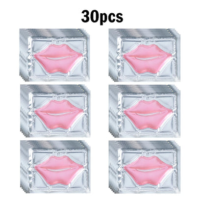 5/10/20/30pcs Pink Gold Crystal Collagen Lip Mask Plump Lips Moisturizing Nourishing Lip Patches Lips Plumper Skin Care Products