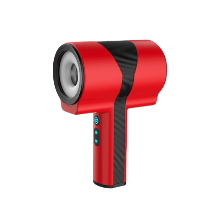 Men's masturbator with 7 types of vibration, 5 types of thrust, and 5 types of rotation. Dual inner chambers are soft and comfor