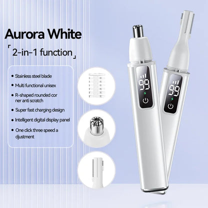 Electric Eyebrow Trimmer Type -c Charging Face Eyebrow Shaver Eye Brow Epilator Nose Hair Trimmer Security Painless Beauty