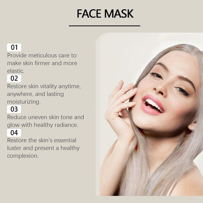 Snail Vitamin C Smear Mask Hydrating Firming Pore Refining Facial Care Fade Spots Blemishes Brightening Gentle Face Skincare