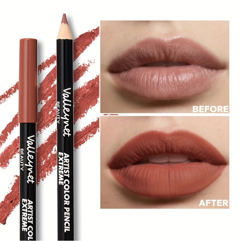 4pcs/Set Matte Lip Liner Pencil Long-Lasting, Transfer-Resistant & Smudge-Proof | Highly Pigmented, Velvety Finish Lip Combo