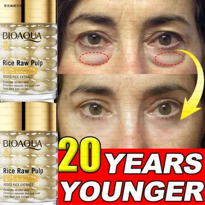 Instant Eye Bag Removal Cream Collagen Anti-Wrinkle Fade Fine Lines Firming Skin Anti Dark Circle Puffiness Brighten Eye Care