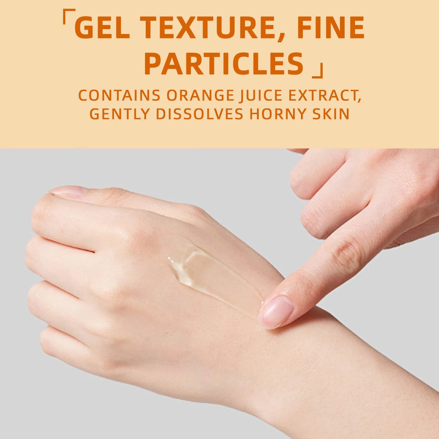 Orange Exfoliating Gel For Facial Body Gentle Orange Facial Scrub Body Cleansing Gel Dead Skin Remover Scrub Skin Cleaning