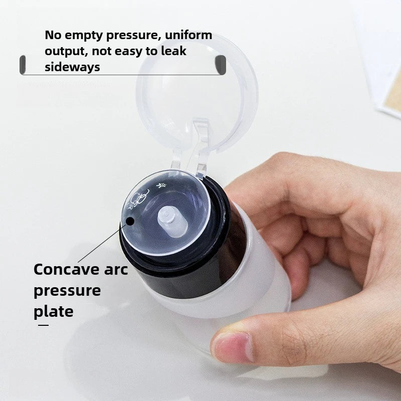 2Pcs Liquid Sub Bottling Bottle Empty Pump Dispenser Manicure Cleanser Acetone Bottle Liquid UV Gel Nail Art Pressing Bottles