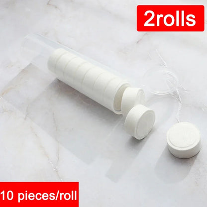 10/20pcs Tube-shaped disposable compressed towels, facial wipes, outdoor face cloths, makeup removal wipes