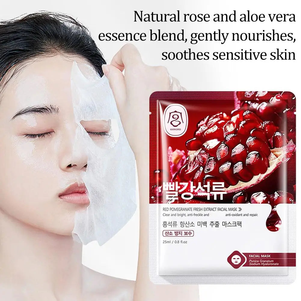 Fruits Face Mask Anti Wrinkle Beauty Facial Moisturizing Masks Hydrating ﻿ Anti-aging Whitening Facial Skin Care M4K7