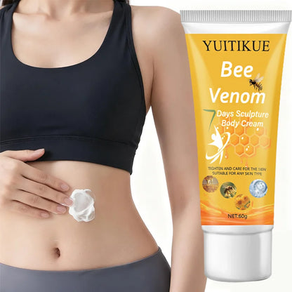 Bee Venom Body Cream 60g - Tightens & Moisturizes Skin, All Skin Types, Sculpting Care with Natural Ingredients