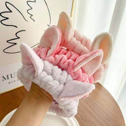 Hairband Cat Coral Plush Headband Cute Soft Hair Bow Headband Hairband Wash Hair accessories Elastic headband accessories