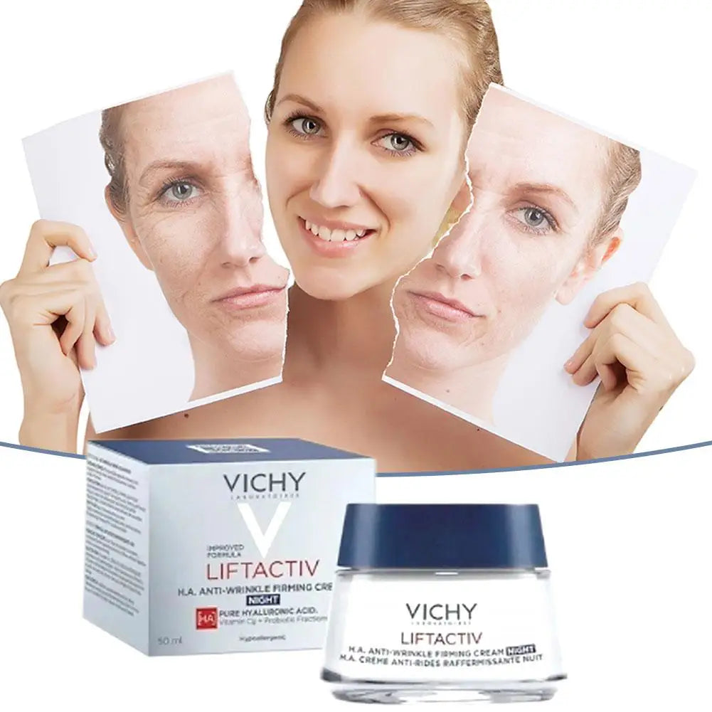 VICHY Firming Cream Vitamin C Firming Brightening Anti-Wrinkle Moisturizing Skin Repair Korea Original Night Cream 50ml