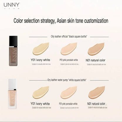 Unny Liquid Foundation Oil Control Makeup Dry Skin Blend Oil Concealer Constant Makeup Powder Cream Water And Oil Proof