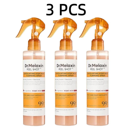 Korean Dr.Melaxin Peel Shot Exfoliating Kojic Acid Turmeric Spray Soothing Moisturizing Brighten Exfoliating Kojic Acid 200ml