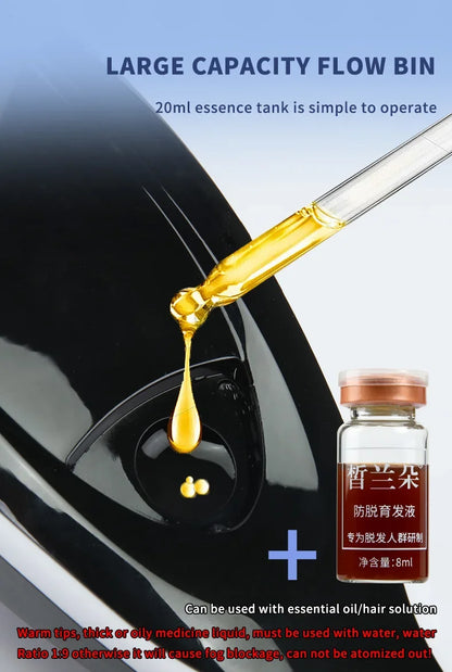 Electric Spray Massage Comb Hair Growth Vibration Head Massager Brush LED Anti Hair Loss Scalp Liquid Medicine Atomizing Comb