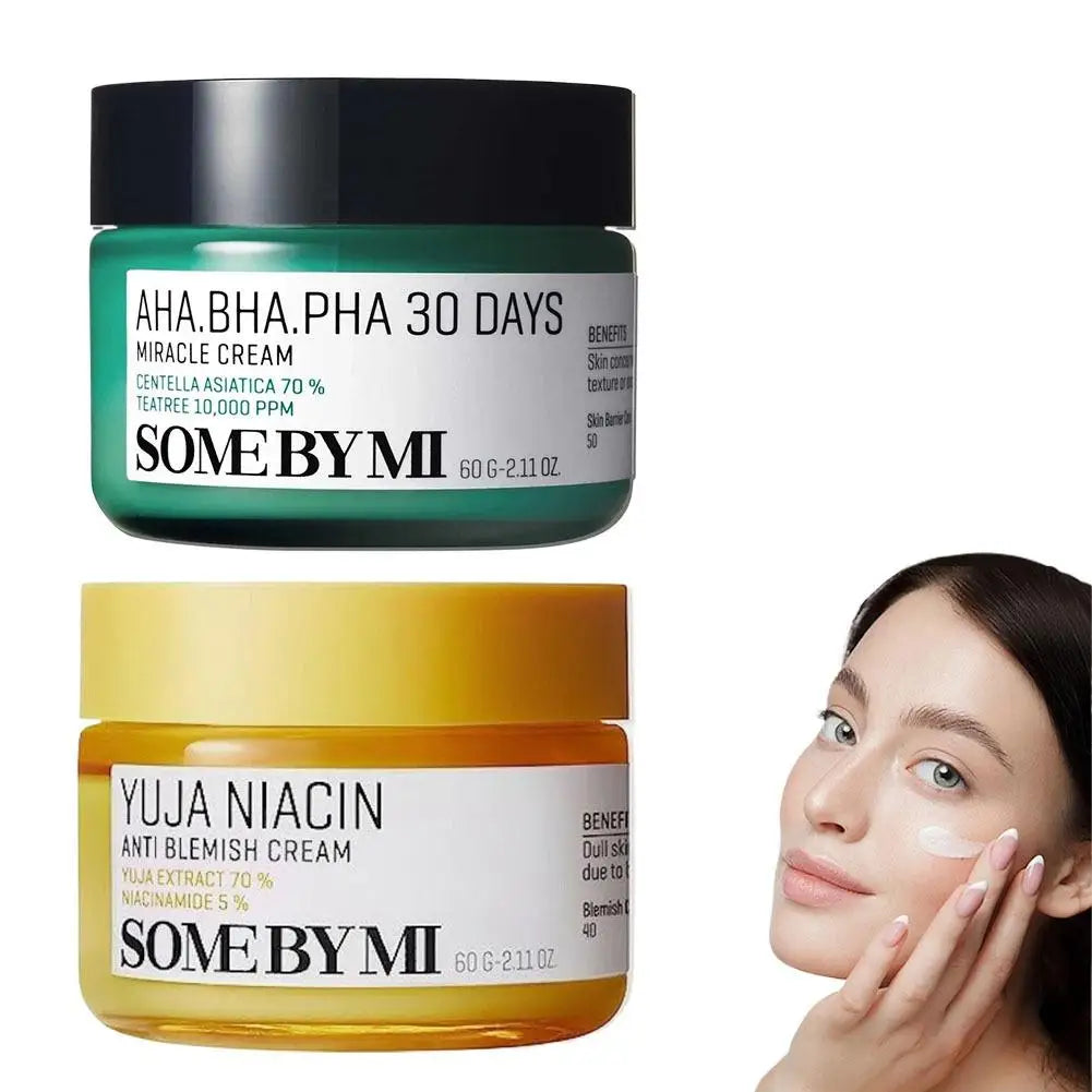 SOMEBYMI Skin Care Combination Retinol Rejuvenating Essence, Repair Cream, AHA.BHA.PHA Repair Cream, Nicotinamide Acne Removing