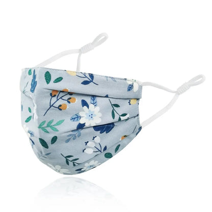 Breathable Cotton Printing Mask Fashion Washable Anti-UV Riding Face Mask Skin-Friendly Anti Dust Sunscreen Mask Outdoor Sports