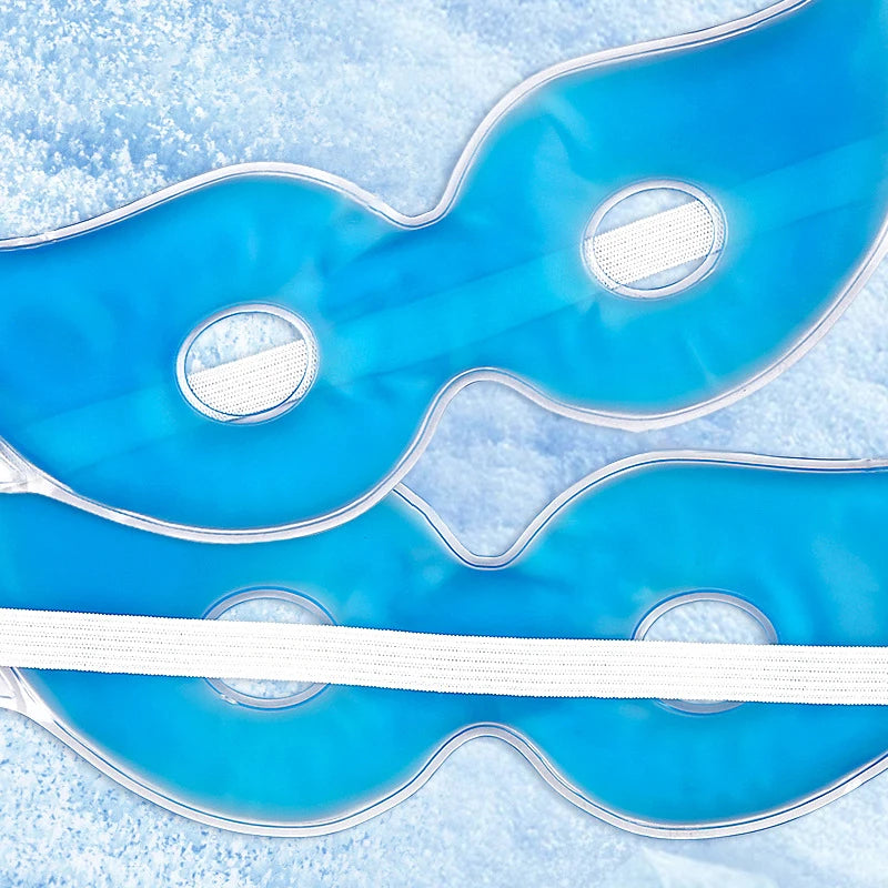 PVC Ice Gel Eye Mask Reuseable Face Mask Cooling Eyes Care Relaxation Relieve Fatigue Cold Relieve Facial Edema Beauty Skin Care
