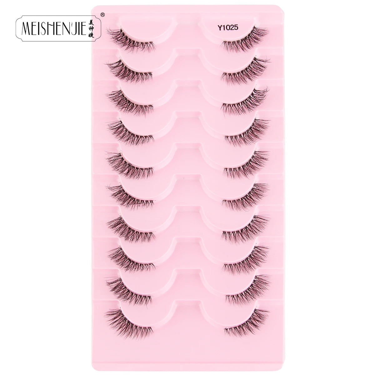 3/10 Pairs Half Lashes Cat Eyelashes Natural Long Handmade 3D Mink Lashes Makeup Tool Reusable Fake Eyelash maquillaje Faux Cils