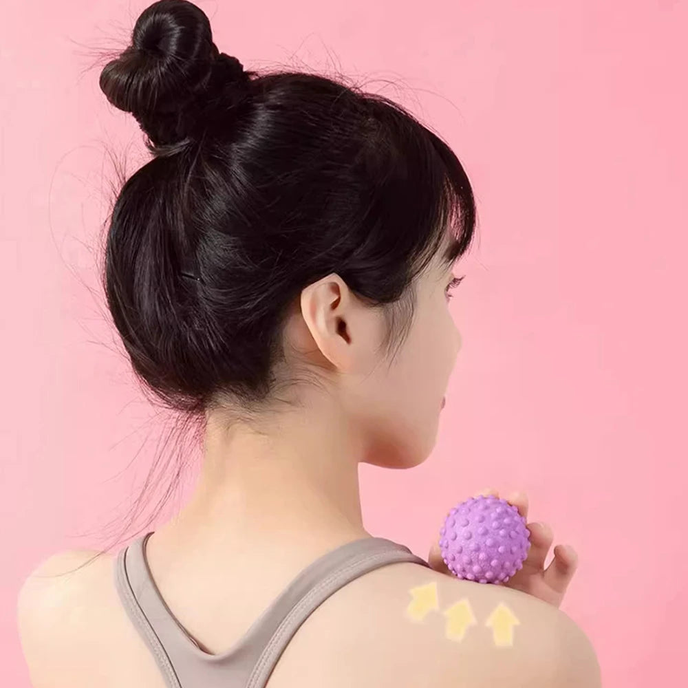 Solid Fascia Ball Raised Point Massage Ball TPR Posture Master Yoga Ball Waist Back Hand Foot Pain Relief Plantar Massage Tools