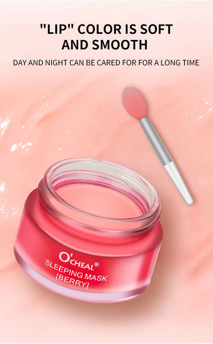 O'CHEAL 1 Pcs Sleeping Mask Maintenance Moisturizing Lip Gloss Mask Cream Plump Lips Serum Care Nourishing Lip Mask Balm